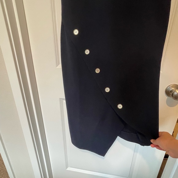 Nanette Lepore Navy Button Dress - Picture 5 of 12